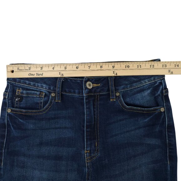 KanCan Curvy Ankle Jeans Womens Size 5 / 26 Mid Rise Dark Wash Denim - Picture 3 of 14